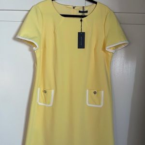 Tommy Hilfiger size 16 beautiful yellow dress!